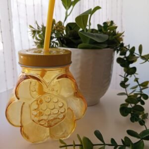 Vaso Flor amarilla para eventos o días especiales