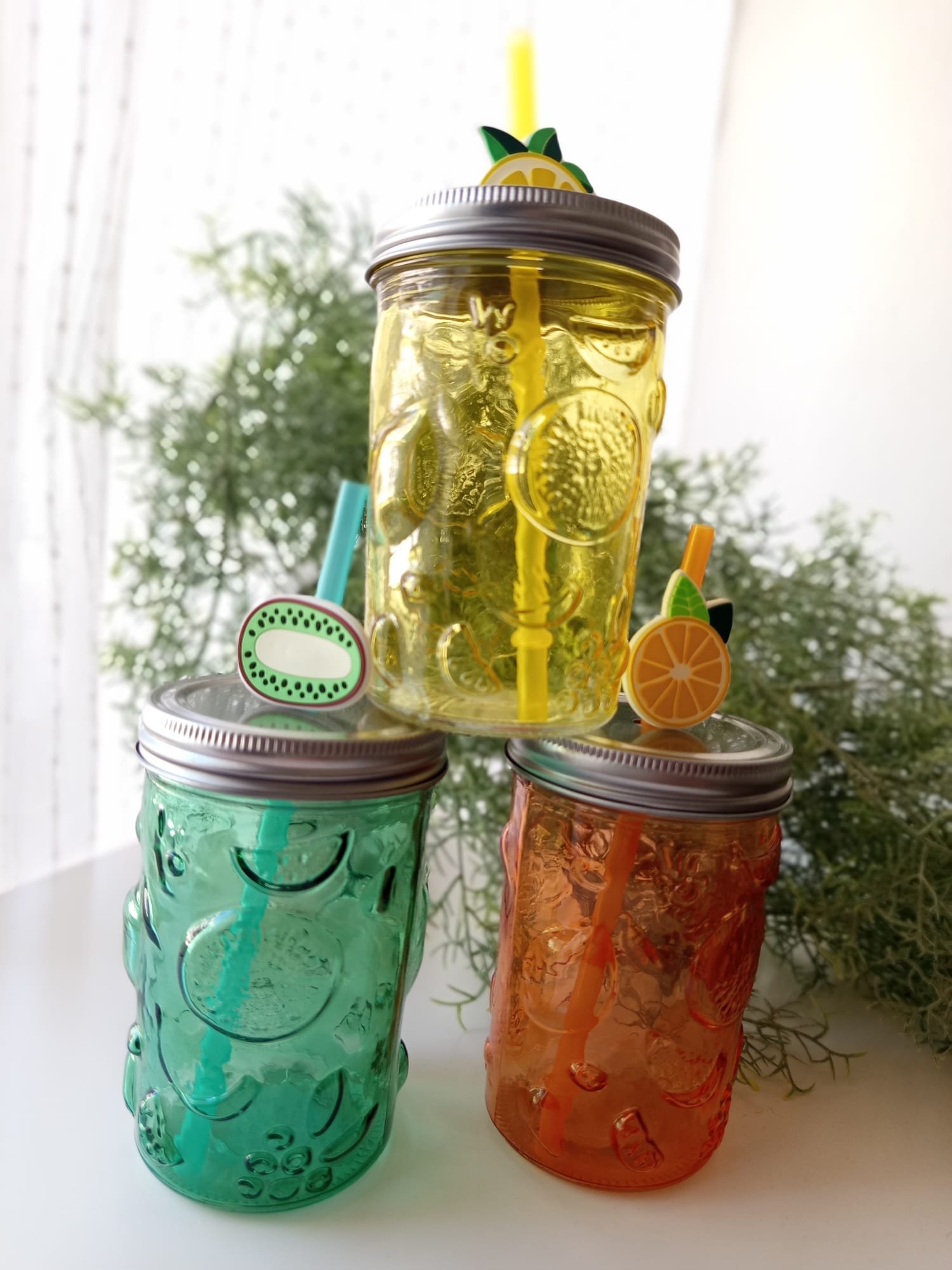 Vaso verde Kiwi vidrio - Imagen 3